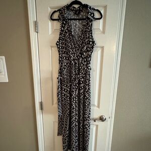 Sleeveless JBS maxi dress black/white design XL